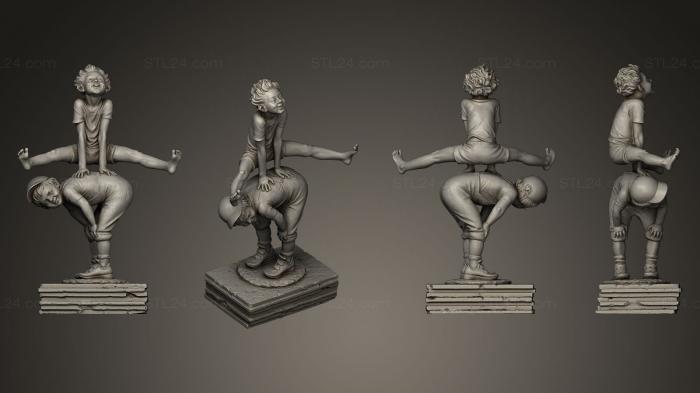 Miscellaneous figurines and statues (Two Friends, STKR_0442) 3D models for cnc